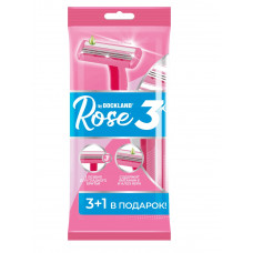 Станки женские одноразовые DockLand Rose 3 4шт