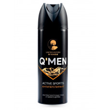 Дезодорант антиперспирант Q'MEN Active Sports, мужской, спрей, 200 мл