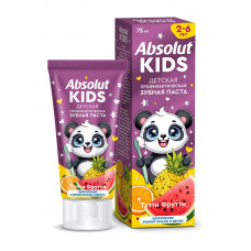 Зубная паста Absolut kids Тутти Фрутти, 75 г