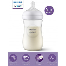 Бутылочка для кормления Philips Avent Natural Response, 260 мл, 1 мес+, 1 шт, с антиколиковым клапаном