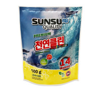 Стиральный порошок Sunsu Quality, для цветного белья, концентрат, бесфосфатный, универсальный, 500 г, дой-пак