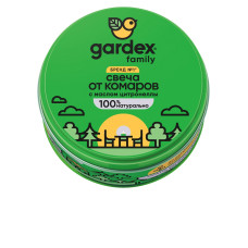 Свеча репеллентная Gardex Family от комаров, 110г Свеча репеллентная Gardex Family от комаров, 110г