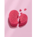 Бомбочка-сердце для ванны Miss Organic My heart will go on, с предсказаниями, с маслами красного грейпфрута и розы, 100г