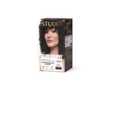Стойкая крем-краска для волос Studio 3D Holography, 3.45 Темно-каштановый