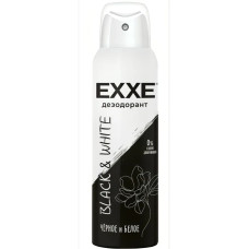 Дезодорант-спрей Exxe Black & White, Черное и белое, женский, 150 мл