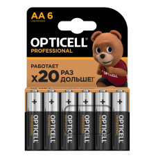 Батарейки Opticell Professional AA, 6шт Батарейки Opticell Professional AA, 6шт