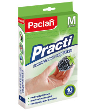 Перчатки виниловые Paclan Practi, размер M, 10 шт Перчатки виниловые Paclan Practi, размер M, 10 шт