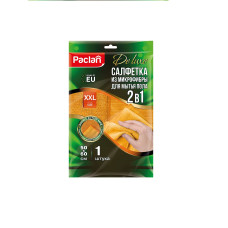 Салфетка из микрофибры для пола Paclan De luxe 2в1, 50х60 см, 1 шт Салфетка из микрофибры для пола Paclan De luxe 2в1, 50х60 см, 1 шт