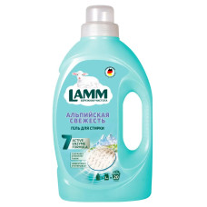Гель для стирки белья Lamm Альпийская свежесть, для белого белья, 1,3 кг Гель для стирки белья Lamm Альпийская свежесть, для белого белья, 1,3 кг