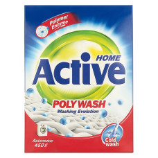 Стиральный порошок Active Poly Wash Polymer Enzyme, технология холодной стирки, автомат, 450 г