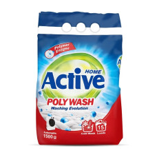 Стиральный порошок Active Poly Wash Polymer Enzyme-технология холодной стирки, автомат, 1,5 кг