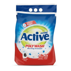 Стиральный порошок Active Poly Wash Polymer Enzyme-технология холодной стирки, автомат, 3 кг