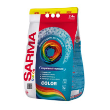 Стиральный порошок Sarma Color, для цветного белья, автомат, 2,4 кг