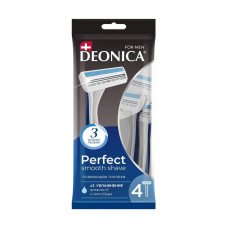 Бритвы одноразовые Deonica For Men 3 лезвия, 4 шт