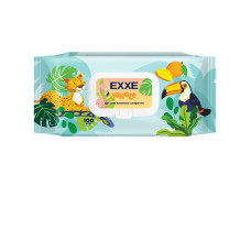 Влажные салфетки для дете Exxe Джунгли Микс, манго, 100 шт