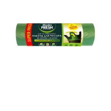 Пакеты для мусора Master Fresh Зеленые, с ушками, 35 л 30 шт Пакеты для мусора Master Fresh Зеленые, с ушками, 35 л 30 шт