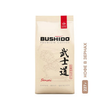 Кофе в зернах Bushido Sensei, 100% премиальная арабика, 227 г, полимерная упаковка Кофе в зернах Bushido Sensei, 100% премиальная арабика, 227 г, полимерная упаковка