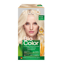 Стойкая крем-краска для волос Studio Professional Biocolor, 10.00 Ультраосветляющий яркий блонд, 115мл