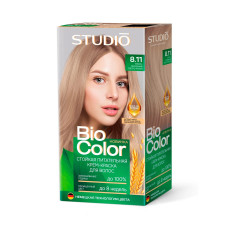 Стойкая крем-краска для волос Studio Professional Biocolor, 8.11 Ультра-пепельный светло-русый, 115мл
