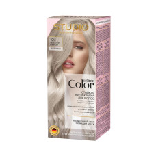 Стойкая крем-краска для волос Studio Professional Ultima Color, тон 10.1 пепельный блондин