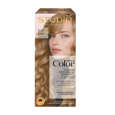 Стойкая крем-краска для волос Studio Professional Ultima Color, тон 9.38 Светлый золотистый блондин
