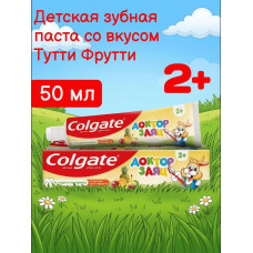 Зубная паста детская Colgate Доктор Заяц Тутти-фрутти, 50 мл