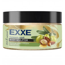 EXXE Скраб для тела солевой Body Sculptor Масло ши, оливы и миндаля 250 мл