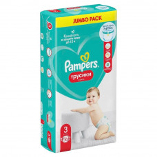Подгузники-трусики Pampers Pants для малышей 6-11 кг, 3 размер, 52 шт