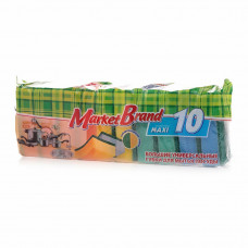 Губки для мытья посуды Market Brand Maxi 10 шт
