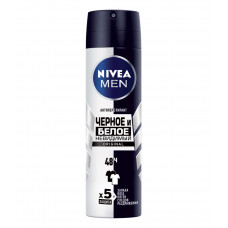 Дезодорант-антиперспирант спрей NIVEA Men Черное и Белое Невидимый Original, 150 мл