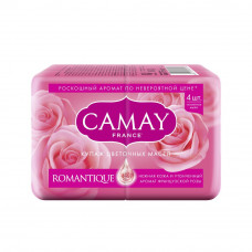 /НДМ/8278 мыло  CAMAY/камэй Романтик твердое  с ароматом французской розы 4х75 гр 