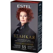 Крем-краска Estel Великая 5.5 светлый шатен красный