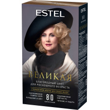 Стойкая крем-краска Estel для седых волос Великая 8/0 светло-русый