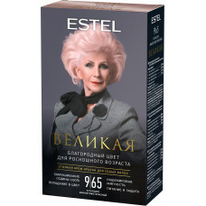Стойкая крем-краска Estel для седых волос Великая 9/65 блондин фиолетово-красный