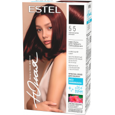 Краска-уход  Estel юная без аммиака для волос 5/5 светлый шатен/красный