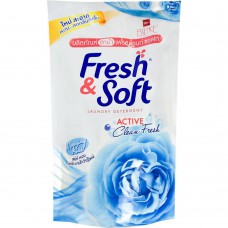 LION (Лион) "Essence Fresh & Soft" Кондиционер для белья 600мл "Blue Fresh"  (мяг.уп.) / Таиланд