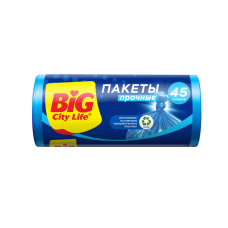 Мешки для мусора синие BIG City Life HD 55*70 см 45 л 20 шт 