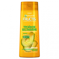 Шампунь укрепляющий Garnier Fructis Тройное Восстановление для поврежденных и ослабленных волос 400 мл