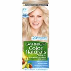 Стойкая питательная крем-краска Garnier Color Naturals 1001 Пепельный Ультраблонд 110 мл