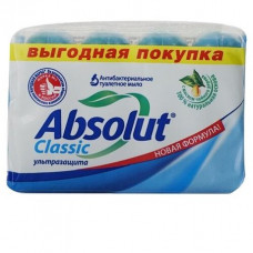 Мыло туалетное Absolut Classic Весна Ультразащита 4*75 гр