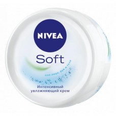 89059 Интенсивный увлажняющий крем Nivea Soft (Нивея Софт) для лица, рук и тела с маслом жожоба и витамином Е, 100 мл 