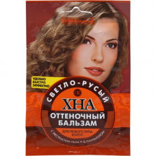 Оттеночный бальзам Хна Fito Косметик с экстрактом Льна и Д-пантенола Светло-русый 50 мл