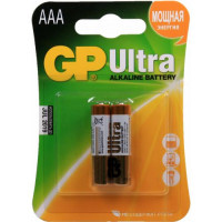 Алкалиновые батарейки GP Ultra Alkaline 24A AAA 2 шт