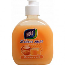 Крем-мыло жидкое Help Молоко мед в упаковке пуш-пул 300 мл