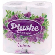 Туалетная бумага Plushe Deluxe Light Сирень 4 шт